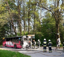 MPK bada przyczyny pożaru autobusu w dniu 17.05.2017 r.  